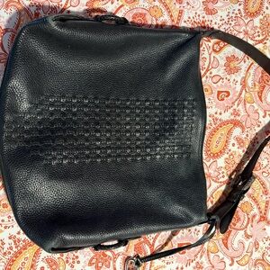 Brighton Black Leather Shoulder Bag